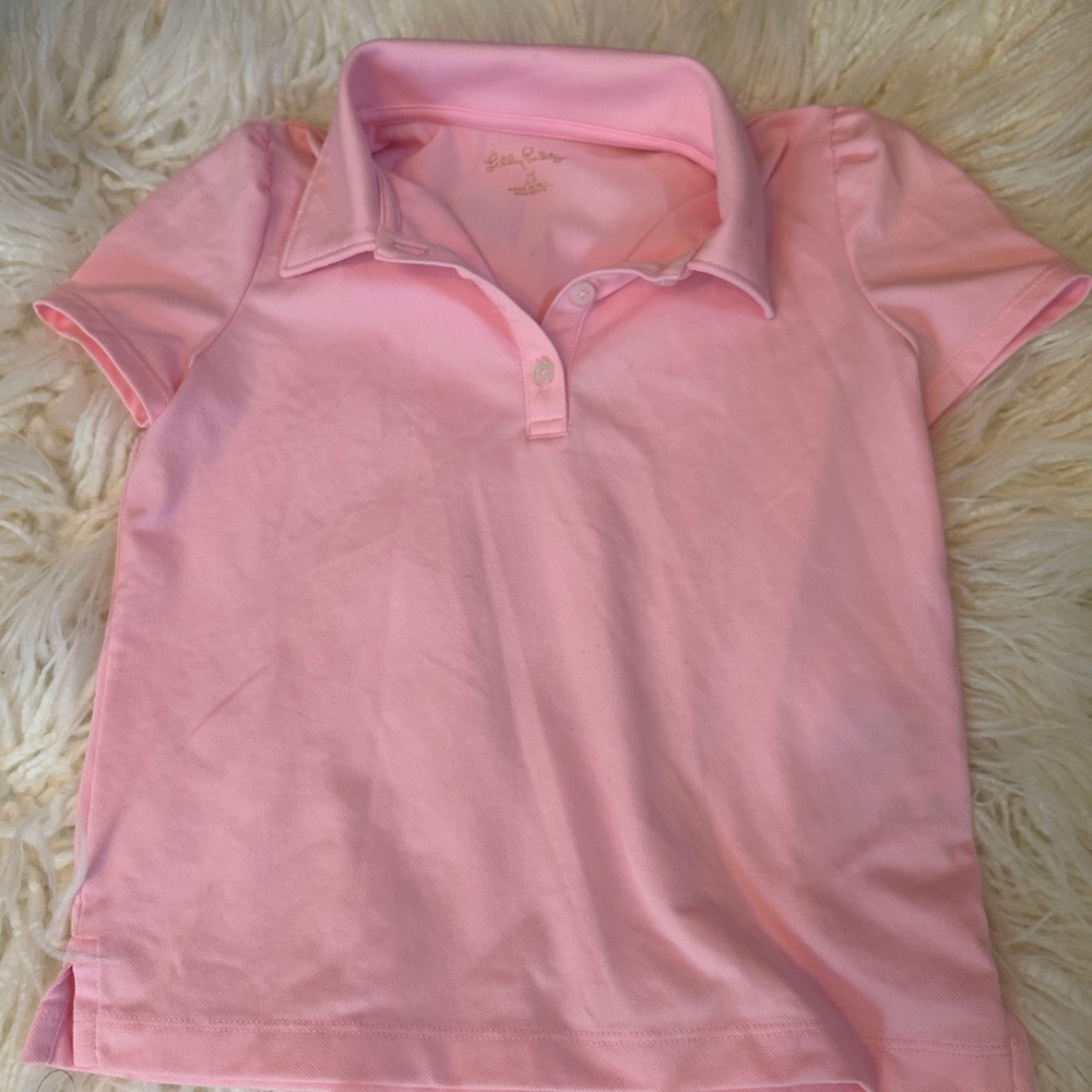 Pink Kids Polo Shirt